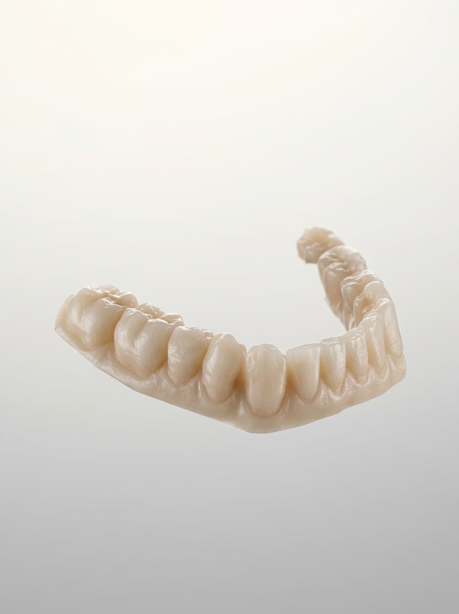 Lo stesso ponte zirconia in rendering fotorealistico da studio