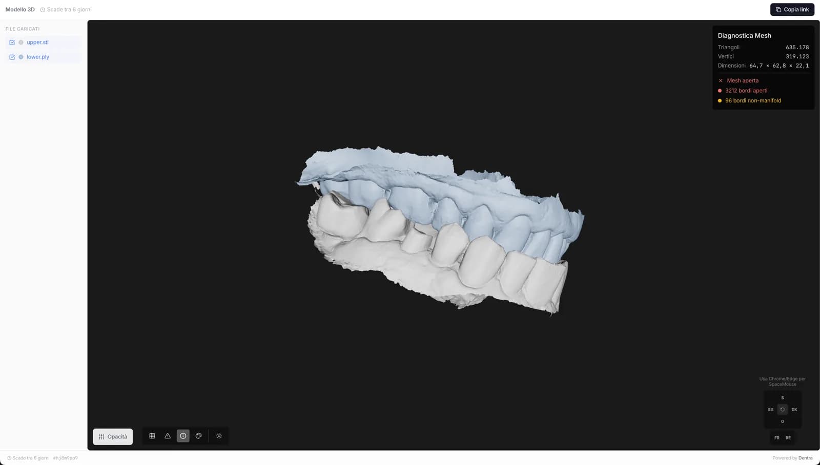 Visualizzatore 3D condivisibile