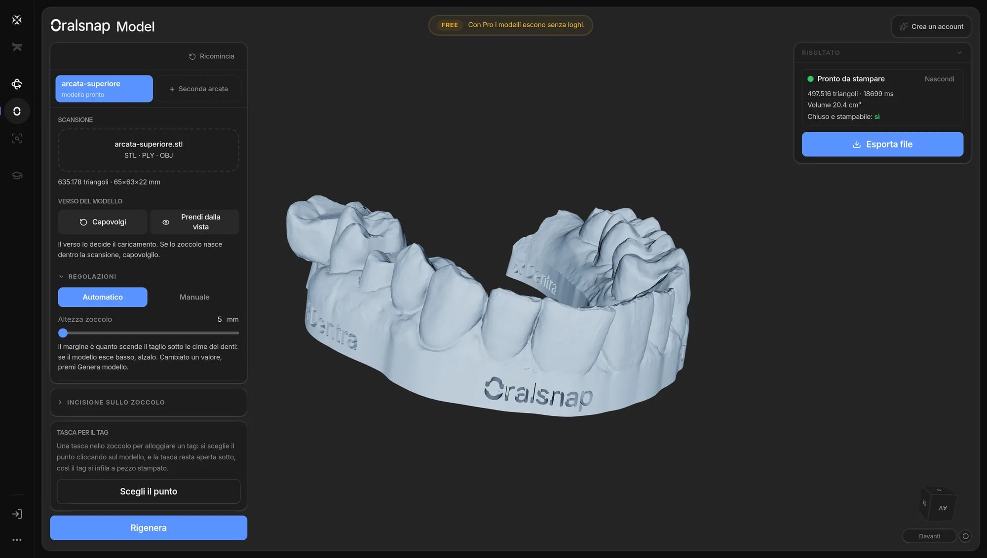 Oralsnap Model