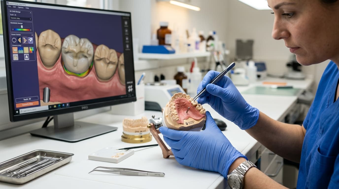 Intarsi e Restauri Indiretti: Confronto Tecnico tra CAD/CAM e Tradizionale